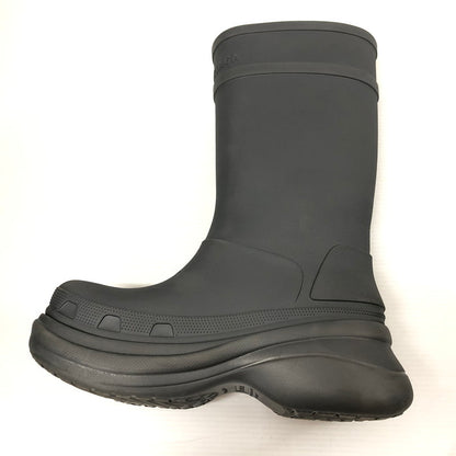 【中古品】【メンズ】 BALENCIAGA バレンシアガ CROCS クロックス 677384W1S8E1500 ラバーレインブーツ  164-240323-tk-1-tei サイズ：42 カラー：グレー 万代Net店