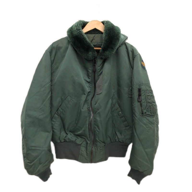 【現状渡し品】【メンズ】 ALPHA INDUSTRIES アルファインダストリーズ B-15D ボアカラーフライトジャケット ミリタリー アウター 145-250121-hn-04-fur サイズ：M カラー：グリーン系 万代Net店