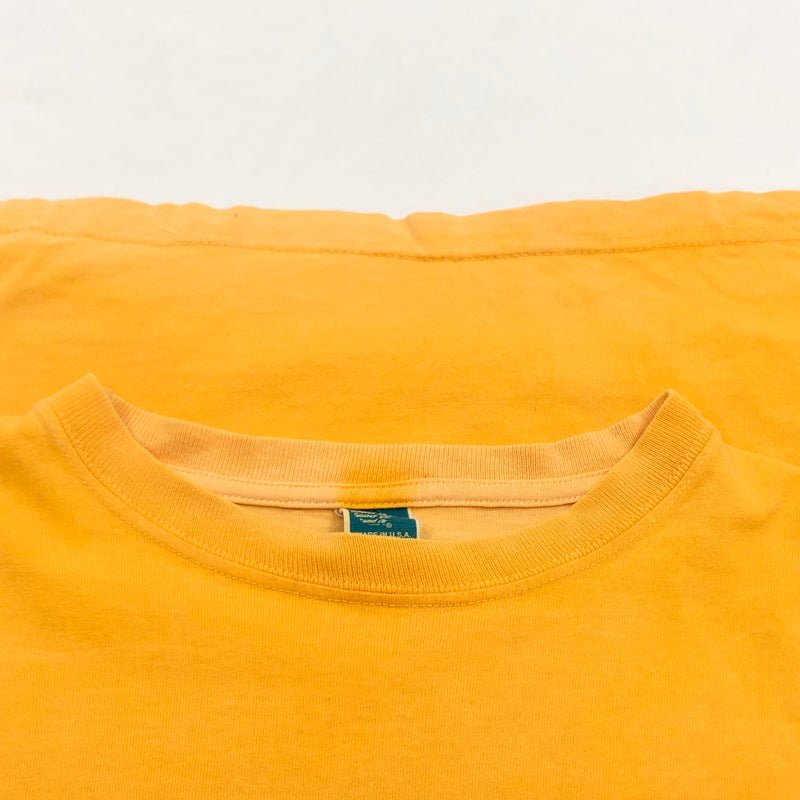 【現状渡し品】【メンズ】 GOOD ON グッドオン POCKET S/S TEE USA製 ポケット付き半袖Tシャツ トップス 146-260802-hn-01-fur サイズ：M カラー：イエロー 万代Net店
