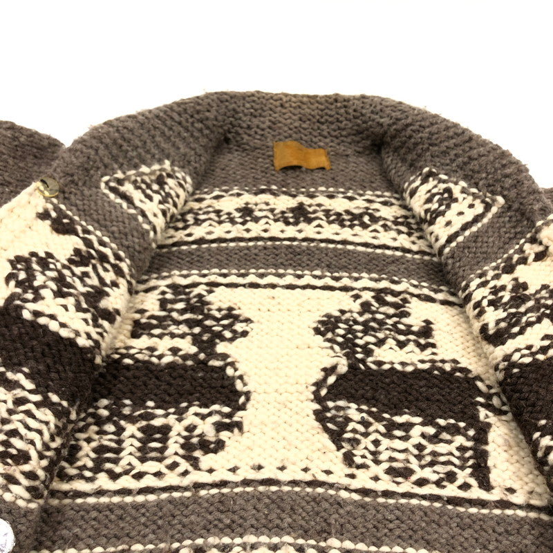 【中古品】【メンズ】 ヴィンテージ系 カウチンセーター ニット アウター 146-251207-hn-01-fur サイズ：不明 カラー：ブラウン/ベージュ系 万代Net店