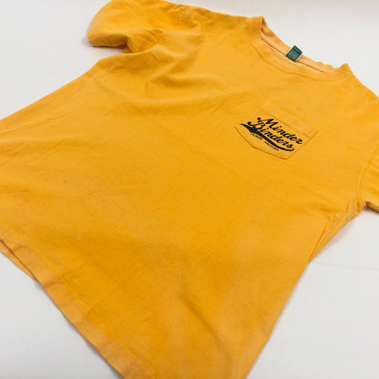 【現状渡し品】【メンズ】 GOOD ON グッドオン POCKET S/S TEE USA製 ポケット付き半袖Tシャツ トップス 146-260802-hn-01-fur サイズ：M カラー：イエロー 万代Net店