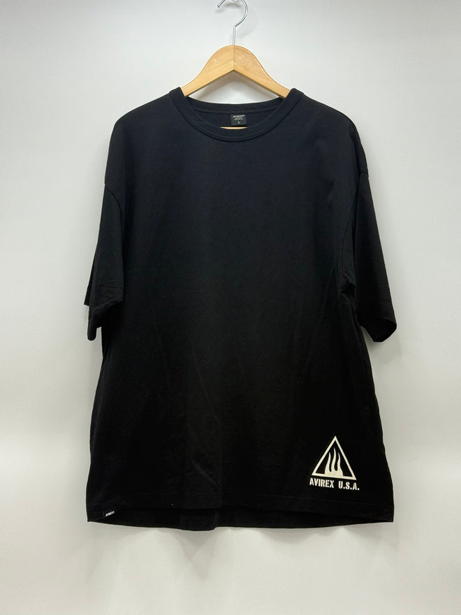 【中古品】【メンズ】 AVIREX アヴィレックス SCORPIONS T-SHIRT 783-3934022 半袖Tシャツ 145-260611-sa-01-fur サイズ：L カラー：ブラック 万代Net店