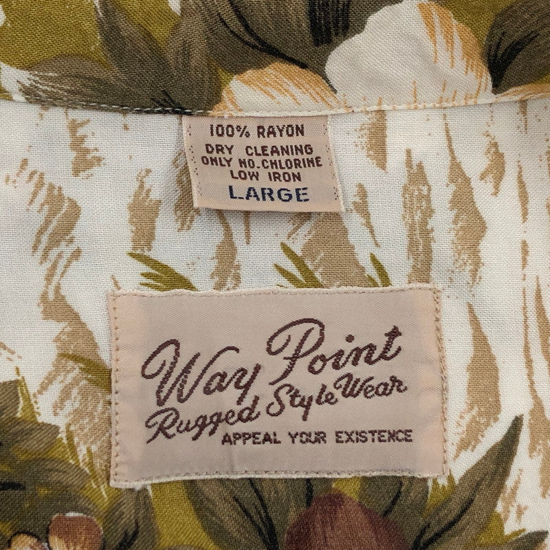 【中古品】【メンズ】 WAY POINT ウェイポイント S/S RAYON ALOHA SHIRT レーヨン アロハシャツ カジュアルシャツ 半袖 トップス 146-260516-hn-05-fur サイズ：L カラー：マルチカラー 万代Net店