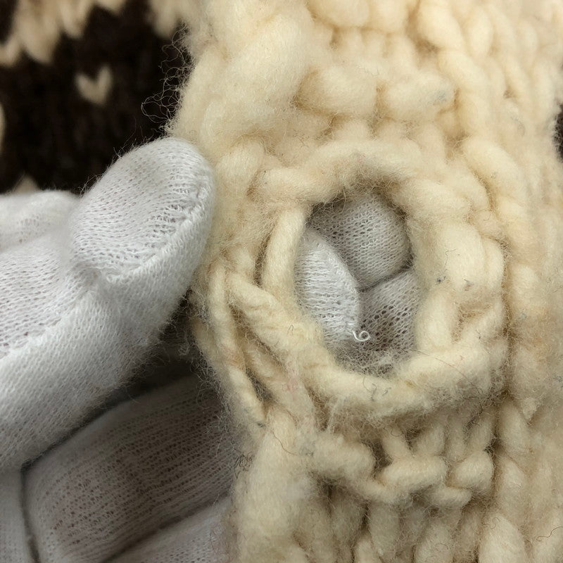 【中古品】【メンズ】 ヴィンテージ系 カウチンセーター ニット アウター 146-251207-hn-01-fur サイズ：不明 カラー：ブラウン/ベージュ系 万代Net店