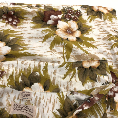 【中古品】【メンズ】 WAY POINT ウェイポイント S/S RAYON ALOHA SHIRT レーヨン アロハシャツ カジュアルシャツ 半袖 トップス 146-260516-hn-05-fur サイズ：L カラー：マルチカラー 万代Net店