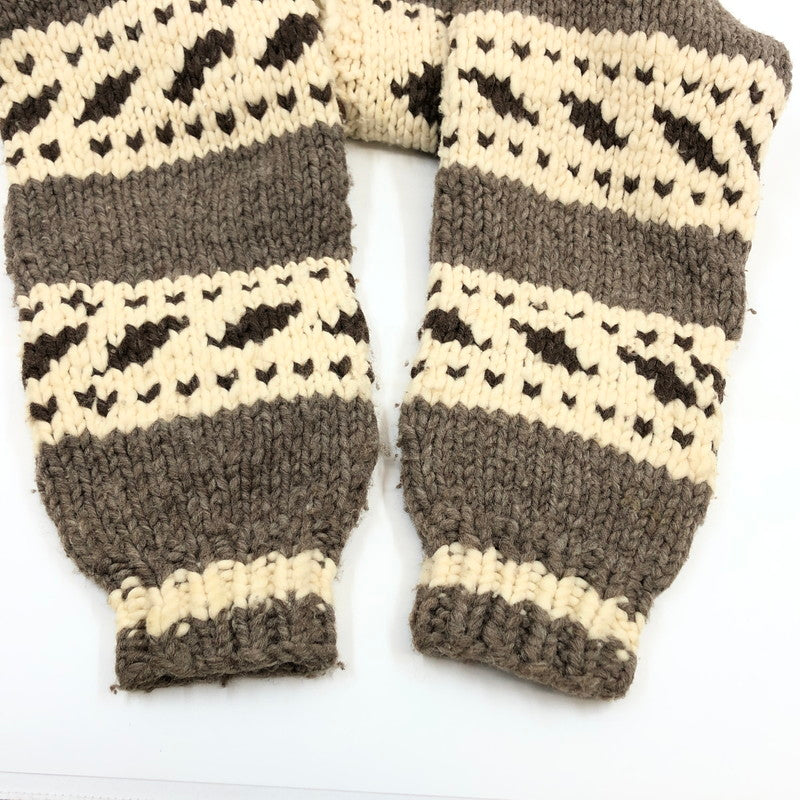 【中古品】【メンズ】 ヴィンテージ系 カウチンセーター ニット アウター 146-251207-hn-01-fur サイズ：不明 カラー：ブラウン/ベージュ系 万代Net店