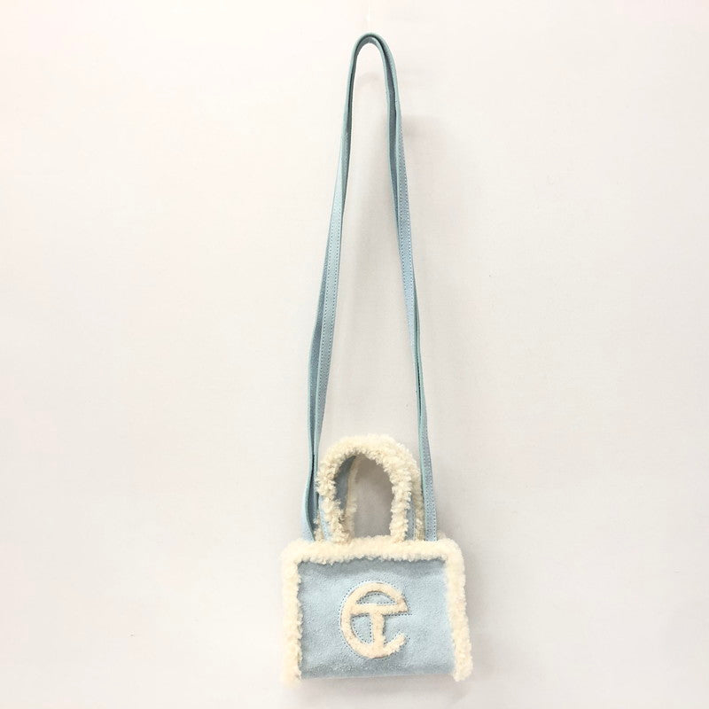 【中古品】【レディース】 UGG アグ TELFAR  テルファー SMALL SHOPPER スモール ショッパー ショルダー ミニ バッグ 188-240323-tk-2-tei カラー：ブルー 万代Net店