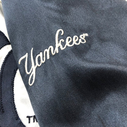 【中古品】【メンズ】 マジェスティック 90`S YANKEES ブルゾン ヤンキース キルティングライナー ナイロン スタジャン 145-240501-tk-4-tei サイズ：M カラー：ネイビー 万代Net店