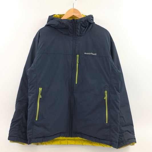 【ジャンク品】【メンズ】 MONT-BELL モンベル COLORADO PARKA 1101492 コロラドパーカ ダウンジャケット リバーシブル アウター 144-261026-hn-06-fur サイズ：L カラー：ネイビー/イエロー 万代Net店