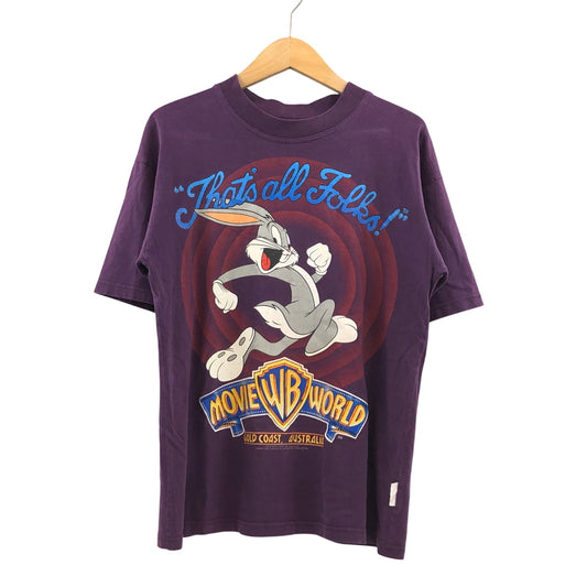 【中古品】【メンズ】 MOVIE WORLD ムービーワールド 90S LOONEY TUNES BUGS BUNNY TEE ルーニーテューンズ バッグスバニー 半袖Tシャツ トップス 146-260517-hn-02-fur サイズ：M カラー：パープル 万代Net店