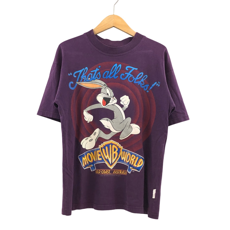 【中古品】【メンズ】 MOVIE WORLD ムービーワールド 90S LOONEY TUNES BUGS BUNNY TEE ルーニーテューンズ バッグスバニー 半袖Tシャツ トップス 146-260517-hn-02-fur サイズ：M カラー：パープル 万代Net店