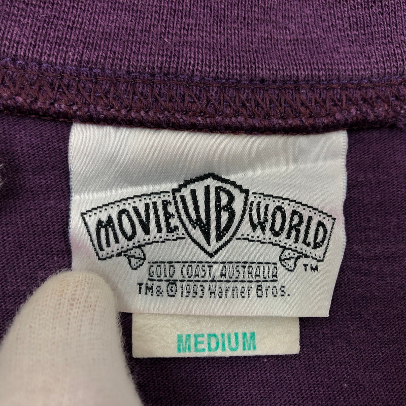 【中古品】【メンズ】 MOVIE WORLD ムービーワールド 90S LOONEY TUNES BUGS BUNNY TEE ルーニーテューンズ バッグスバニー 半袖Tシャツ トップス 146-260517-hn-02-fur サイズ：M カラー：パープル 万代Net店