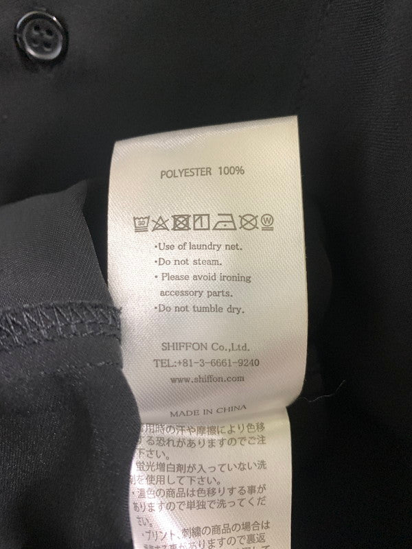 【中古品】【メンズ】 1PIU1UGUALE3 RELAX ウノ ピゥ ウノ ウグァーレ トレ リラックス BACK LOGO SHIRT ブラック ロゴ シャツ 半袖 ショートスリーブ 140-260922-hu-38-min サイズ：L カラー：ブラック 万代Net店