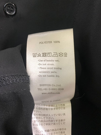 【中古品】【メンズ】 1PIU1UGUALE3 RELAX ウノ ピゥ ウノ ウグァーレ トレ リラックス BACK LOGO SHIRT ブラック ロゴ シャツ 半袖 ショートスリーブ 140-260922-hu-38-min サイズ：L カラー：ブラック 万代Net店