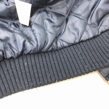 【中古品】【メンズ】 マジェスティック 90`S YANKEES ブルゾン ヤンキース キルティングライナー ナイロン スタジャン 145-240501-tk-4-tei サイズ：M カラー：ネイビー 万代Net店