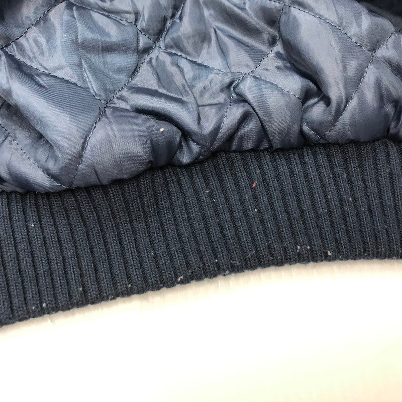 【中古品】【メンズ】 マジェスティック 90`S YANKEES ブルゾン ヤンキース キルティングライナー ナイロン スタジャン 145-240501-tk-4-tei サイズ：M カラー：ネイビー 万代Net店