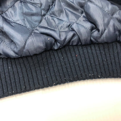 【中古品】【メンズ】 マジェスティック 90`S YANKEES ブルゾン ヤンキース キルティングライナー ナイロン スタジャン 145-240501-tk-4-tei サイズ：M カラー：ネイビー 万代Net店