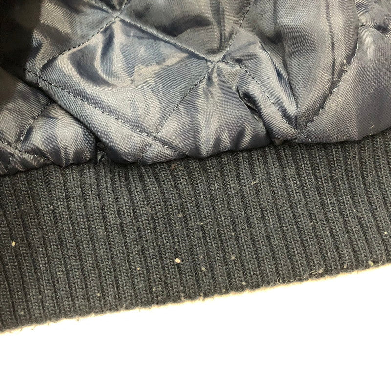【中古品】【メンズ】 マジェスティック 90`S YANKEES ブルゾン ヤンキース キルティングライナー ナイロン スタジャン 145-240501-tk-4-tei サイズ：M カラー：ネイビー 万代Net店
