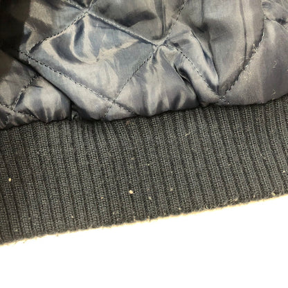 【中古品】【メンズ】 マジェスティック 90`S YANKEES ブルゾン ヤンキース キルティングライナー ナイロン スタジャン 145-240501-tk-4-tei サイズ：M カラー：ネイビー 万代Net店