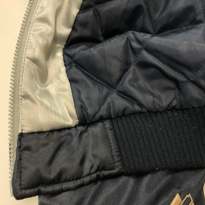 【中古品】【メンズ】 マジェスティック 90`S YANKEES ブルゾン ヤンキース キルティングライナー ナイロン スタジャン 145-240501-tk-4-tei サイズ：M カラー：ネイビー 万代Net店