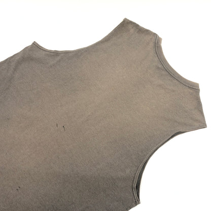 【ジャンク品】【メンズ】 USED ユーズド "HOME OF THE BREAVE" SLEEVELESS TEE スリーブレスTシャツ ノースリーブ タンクトップ トップス 146-260802-hn-06-fur サイズ：XL カラー：グレー系 万代Net店