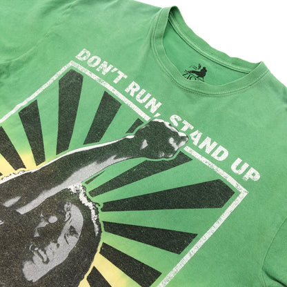 【現状渡し品】【メンズ】 ZION ザイオン BOB MARLEY "DON'T RUN STAND UP" S/S TEE ボブ・マーリー プリント 半袖Tシャツ トップス 146-260802-hn-07-fur サイズ：M カラー：マルチカラー 万代Net店