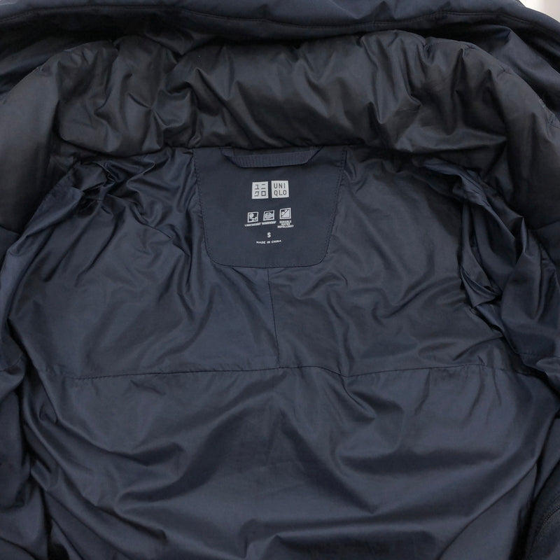 【中古品】【メンズ】 UNIQLO ユニクロ SEAMLESS DOWN PARKA 311-429291 シームレス ダウンパーカー ダウンジャケット アウター 147-261026-hn-08-fur サイズ：S カラー：ネイビー 万代Net店