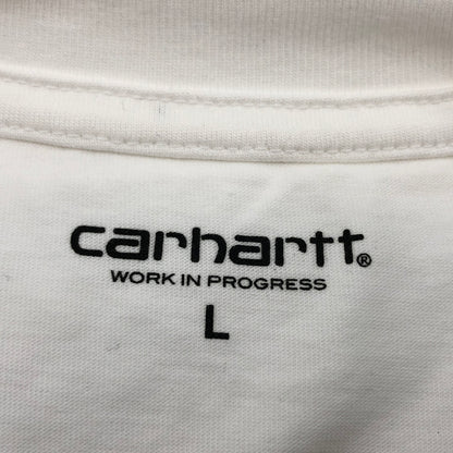 【中古美品】【メンズ/レディース】 CARHARTT WIP カーハート S/S SCRIPT T-SHIRT I031047 スクリプト 半袖Tシャツ トップス 142-260517-hn-04-fur サイズ：L カラー：ホワイト 万代Net店