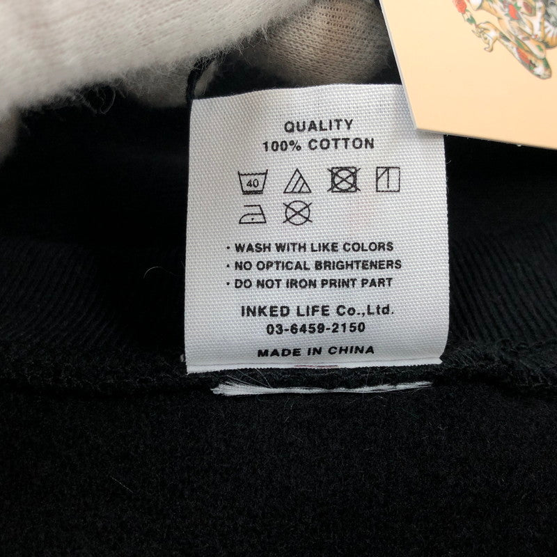 【中古美品】【メンズ】 Softmachine ソフトマシーン YOU TOO SWEAT ユートゥー スウェット トレーナー 長袖 トップス 142-260219-hn-02-fur サイズ：L カラー：ブラック 万代Net店