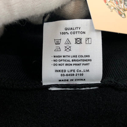 【中古美品】【メンズ】 Softmachine ソフトマシーン YOU TOO SWEAT ユートゥー スウェット トレーナー 長袖 トップス 142-260219-hn-02-fur サイズ：L カラー：ブラック 万代Net店