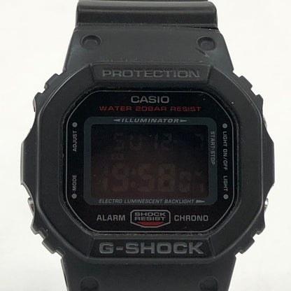 【中古品】【メンズ】 G-SHOCK ジーショック DW-5600HR-1 クォーツ デジタル 腕時計 196-251207-hn-06-fur カラー：ブラック/レッド 万代Net店