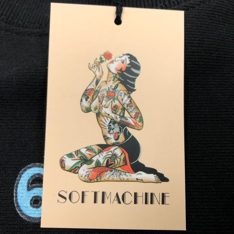 【中古美品】【メンズ】 Softmachine ソフトマシーン YOU TOO SWEAT ユートゥー スウェット トレーナー 長袖 トップス 142-260219-hn-02-fur サイズ：L カラー：ブラック 万代Net店