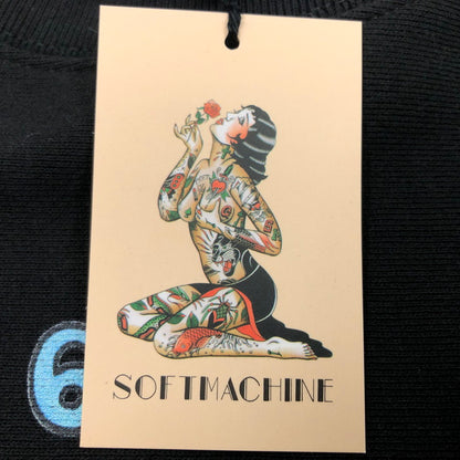 【中古美品】【メンズ】 Softmachine ソフトマシーン YOU TOO SWEAT ユートゥー スウェット トレーナー 長袖 トップス 142-260219-hn-02-fur サイズ：L カラー：ブラック 万代Net店