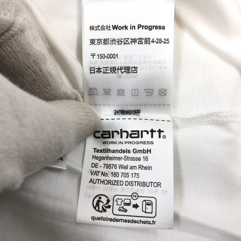 【中古美品】【メンズ/レディース】 CARHARTT WIP カーハート S/S SCRIPT T-SHIRT I031047 スクリプト 半袖Tシャツ トップス 142-260517-hn-04-fur サイズ：L カラー：ホワイト 万代Net店