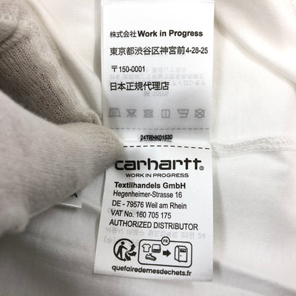 【中古美品】【メンズ/レディース】 CARHARTT WIP カーハート S/S SCRIPT T-SHIRT I031047 スクリプト 半袖Tシャツ トップス 142-260517-hn-04-fur サイズ：L カラー：ホワイト 万代Net店