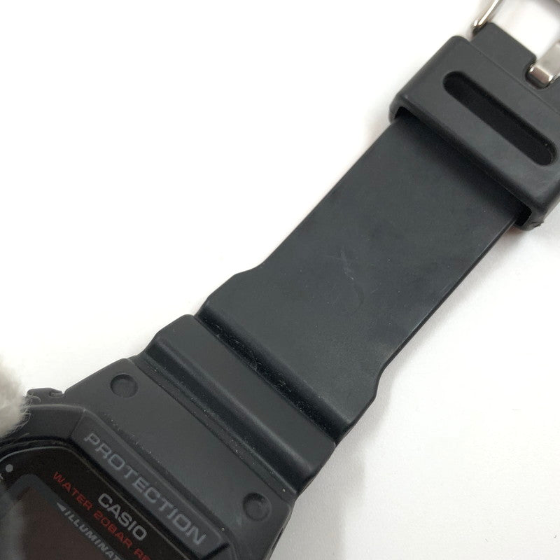 【中古品】【メンズ】 G-SHOCK ジーショック DW-5600HR-1 クォーツ デジタル 腕時計 196-251207-hn-06-fur カラー：ブラック/レッド 万代Net店