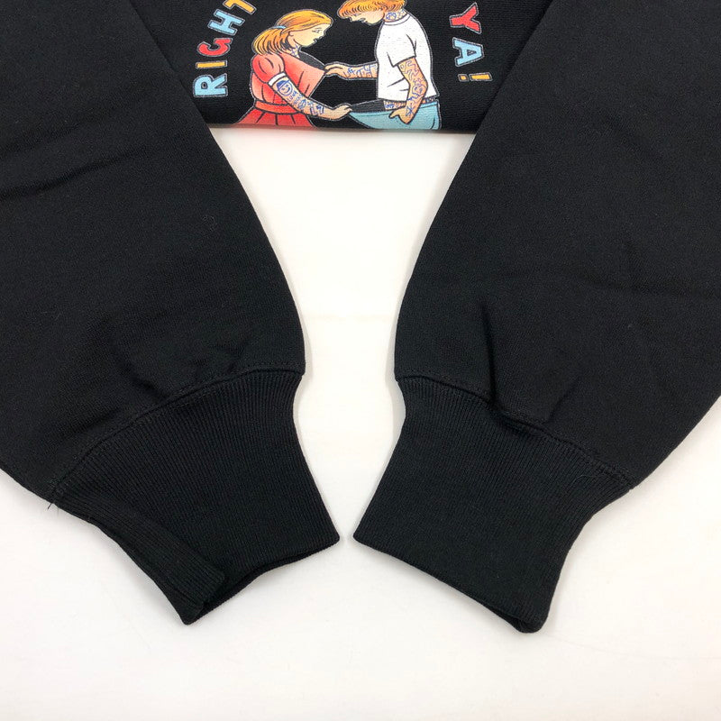 【中古美品】【メンズ】 Softmachine ソフトマシーン YOU TOO SWEAT ユートゥー スウェット トレーナー 長袖 トップス 142-260219-hn-02-fur サイズ：L カラー：ブラック 万代Net店