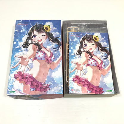 【中古美品】 コトブキヤ 創彩少女庭園 結城まどか[水着] 1/10スケール プラモデル 内パッケージ未開封 未組立 箱イタミあり 059-260811-ti-14-tag 万代Net店