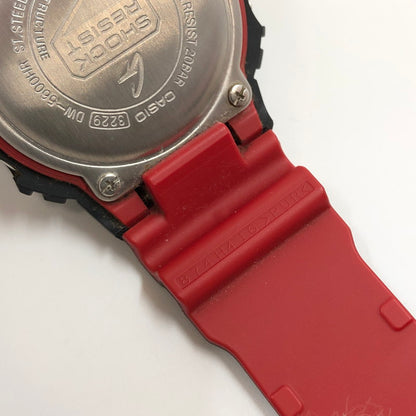 【中古品】【メンズ】 G-SHOCK ジーショック DW-5600HR-1 クォーツ デジタル 腕時計 196-251207-hn-06-fur カラー：ブラック/レッド 万代Net店