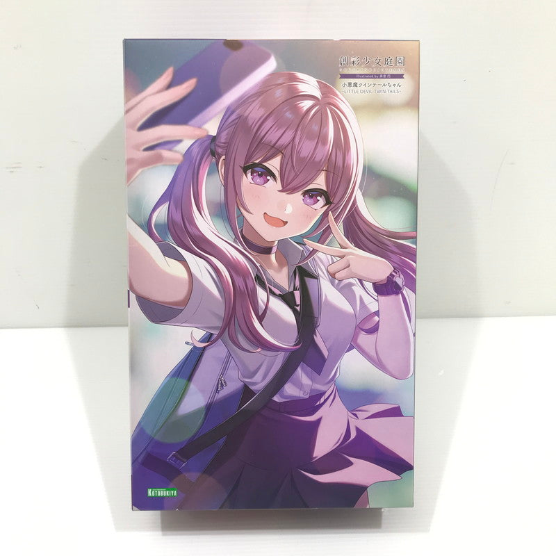 【中古美品】 コトブキヤ 創彩少女庭園 小悪魔ツインテールちゃん 1/10スケール プラモデル 内パッケージ未開封 未組立 箱ゆがみあり 059-260811-ti-13-tag 万代Net店