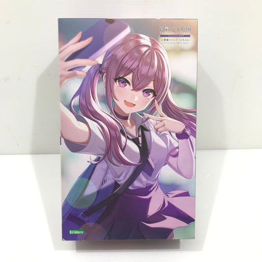 【中古美品】 コトブキヤ 創彩少女庭園 小悪魔ツインテールちゃん 1/10スケール プラモデル 内パッケージ未開封 未組立 箱ゆがみあり 059-260811-ti-13-tag 万代Net店