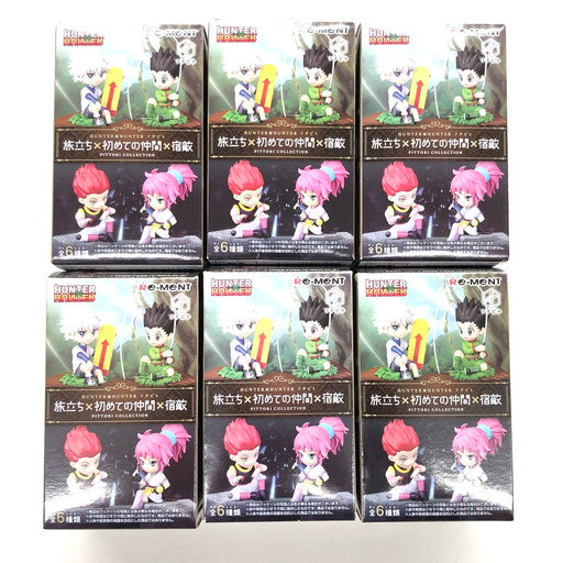 【中古品】 HUNTER×HUNTER フチピト 旅立ち×初めての仲間×宿敵 ゴン/キルア/クラピカ/レオリオ/ヒソカ/マチ フィギュア 全6種セット 051-260812-ma-01-fur 万代Net店