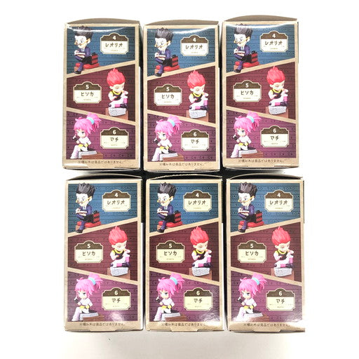 【中古品】 HUNTER×HUNTER フチピト 旅立ち×初めての仲間×宿敵 ゴン/キルア/クラピカ/レオリオ/ヒソカ/マチ フィギュア 全6種セット 051-260812-ma-01-fur 万代Net店