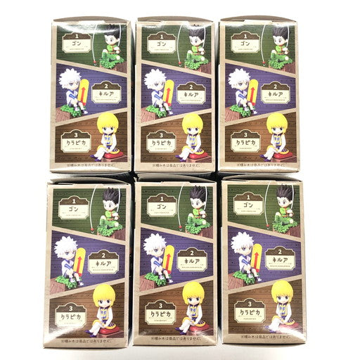 【中古品】 HUNTER×HUNTER フチピト 旅立ち×初めての仲間×宿敵 ゴン/キルア/クラピカ/レオリオ/ヒソカ/マチ フィギュア 全6種セット 051-260812-ma-01-fur 万代Net店