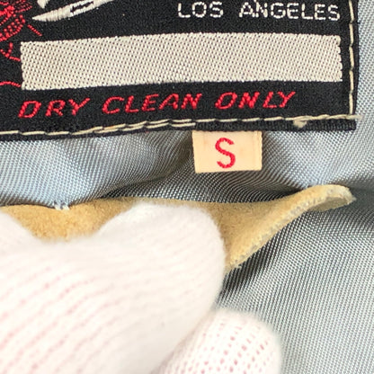 【中古品】【メンズ】 WHITING ホワイティング STADIUM JACKET 推定60-70S スタジアムジャケット スタジャン ブルゾン アウター 146-261026-hn-09-fur サイズ：S カラー：ネイビー/イエロー 万代Net店