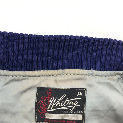【中古品】【メンズ】 WHITING ホワイティング STADIUM JACKET 推定60-70S スタジアムジャケット スタジャン ブルゾン アウター 146-261026-hn-09-fur サイズ：S カラー：ネイビー/イエロー 万代Net店