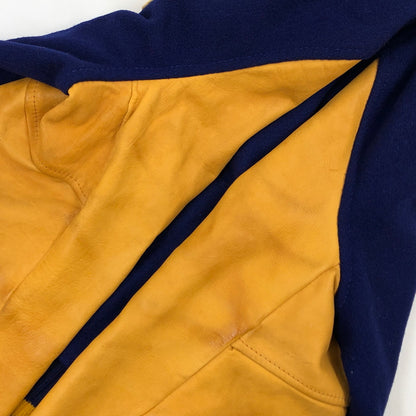 【中古品】【メンズ】 WHITING ホワイティング STADIUM JACKET 推定60-70S スタジアムジャケット スタジャン ブルゾン アウター 146-261026-hn-09-fur サイズ：S カラー：ネイビー/イエロー 万代Net店