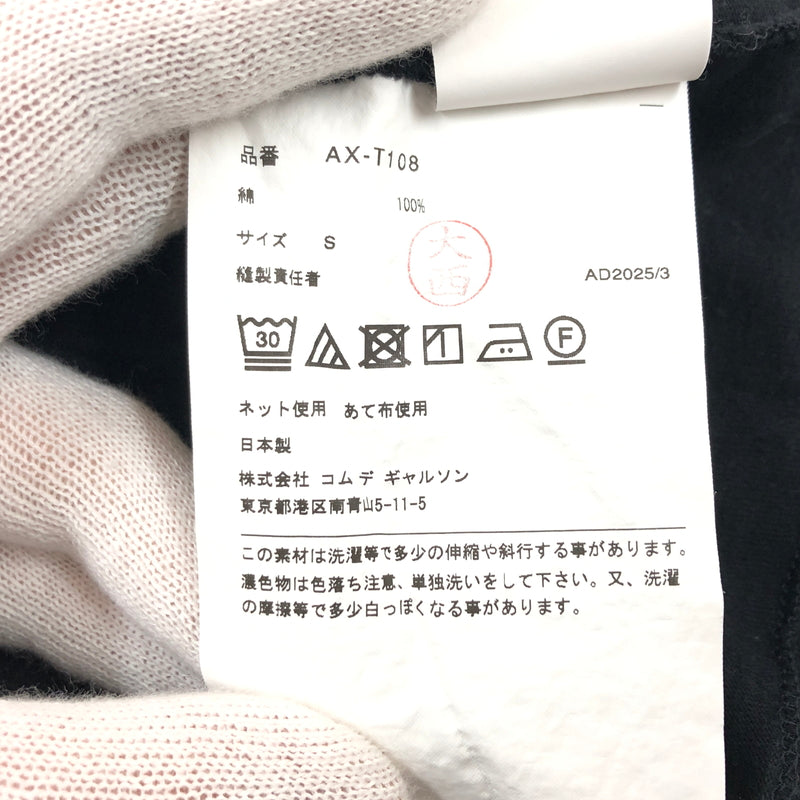【中古品】【メンズ】 PLAY COMME des GARCONS プレイコムデギャルソン HEART S/S TEE AX-T108 ハート 半袖Tシャツ トップス 140-260805-hn-02-fur サイズ：S カラー：ブラック 万代Net店