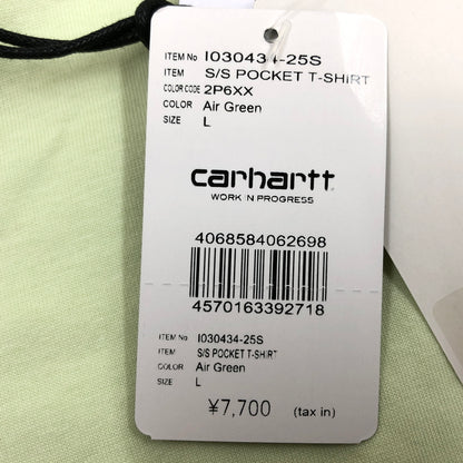 【中古美品】【メンズ/レディース】 CARHARTT WIP カーハート S/S POCKET T-SHIRT I030434 ポケット付き 半袖Tシャツ トップス 142-260517-hn-05-fur サイズ：L カラー：グリーン 万代Net店