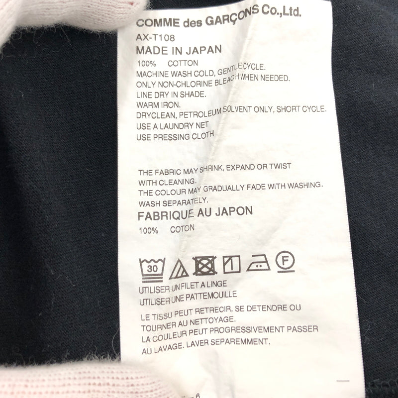 【中古品】【メンズ】 PLAY COMME des GARCONS プレイコムデギャルソン HEART S/S TEE AX-T108 ハート 半袖Tシャツ トップス 140-260805-hn-02-fur サイズ：S カラー：ブラック 万代Net店